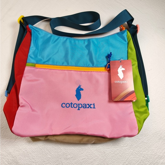 cotopaxi Handbags - cotopaxi Colorblock Crossbody Bag in Pink, Blue & Green